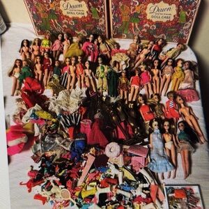 Topper Dawn 39 Dolls 3 Cases Clothes Shoes Accessories Huge Lot